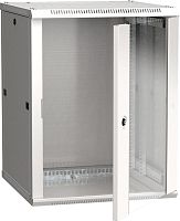 ITK Шкаф настенный LINEA W 12U 600х600мм дверь стекло RAL 7035