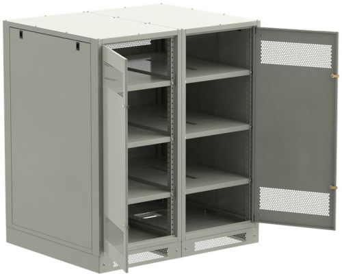 ITK LINEA B Шкаф (пустой) 1350х1200х950мм двустворчатая металлическая дверь серый