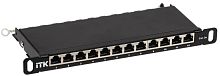 ITK 0,5U патч-панель кат.5E STP 12 портов 10" (Dual IDC)