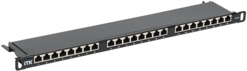 ITK 0,5U патч-панель кат.6 STP 24 порта экранированная (Dual IDC) высокой плотности