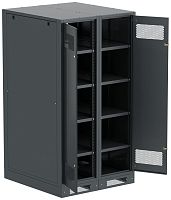 ITK LINEA B Шкаф (пустой) 1700х900х950мм двустворчатая металлическая дверь черный